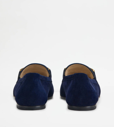 Tod's KATE LOAFERS IN SUEDE - BLUE outlook