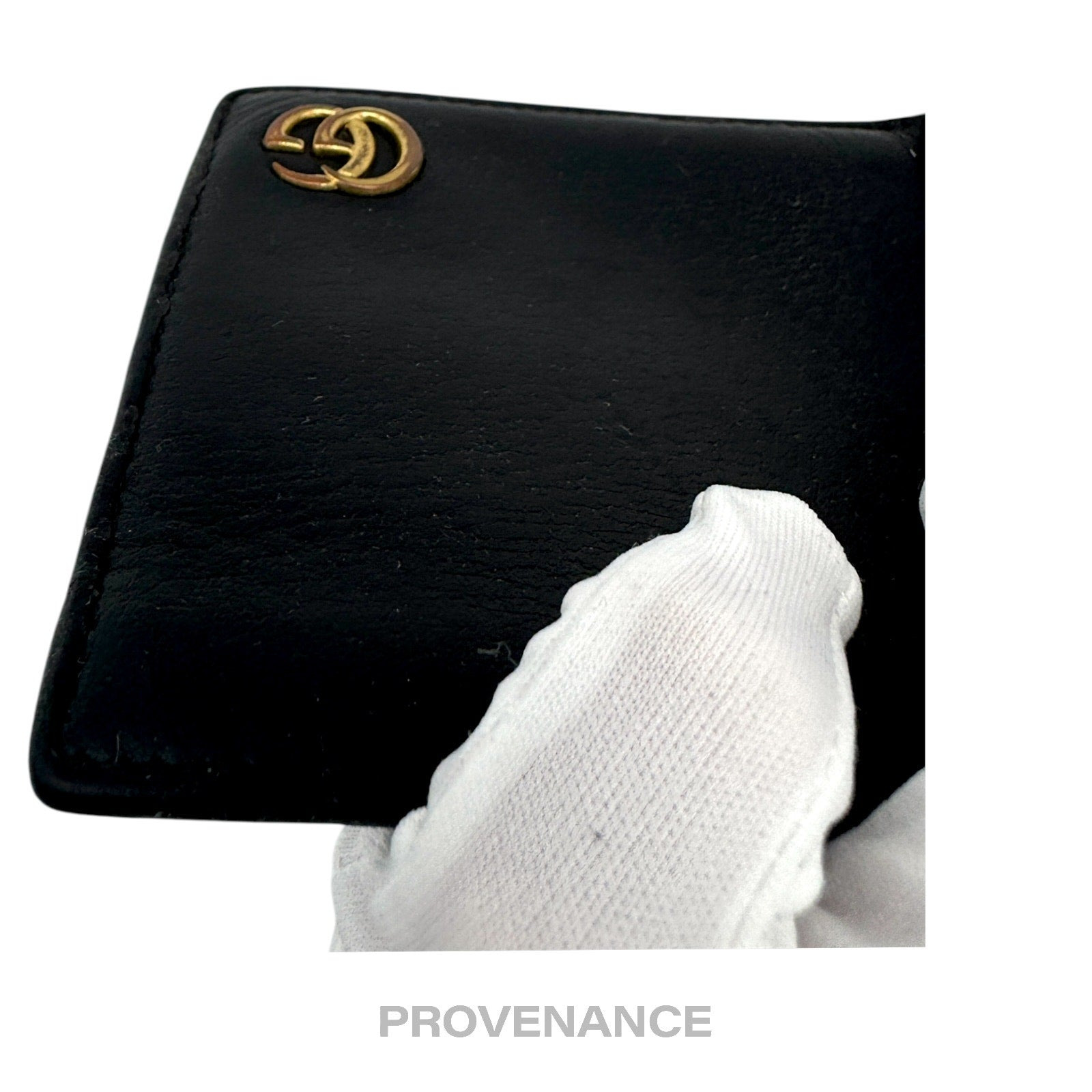 Gucci GG Marmont Bifold Wallet - Black Leather - 11