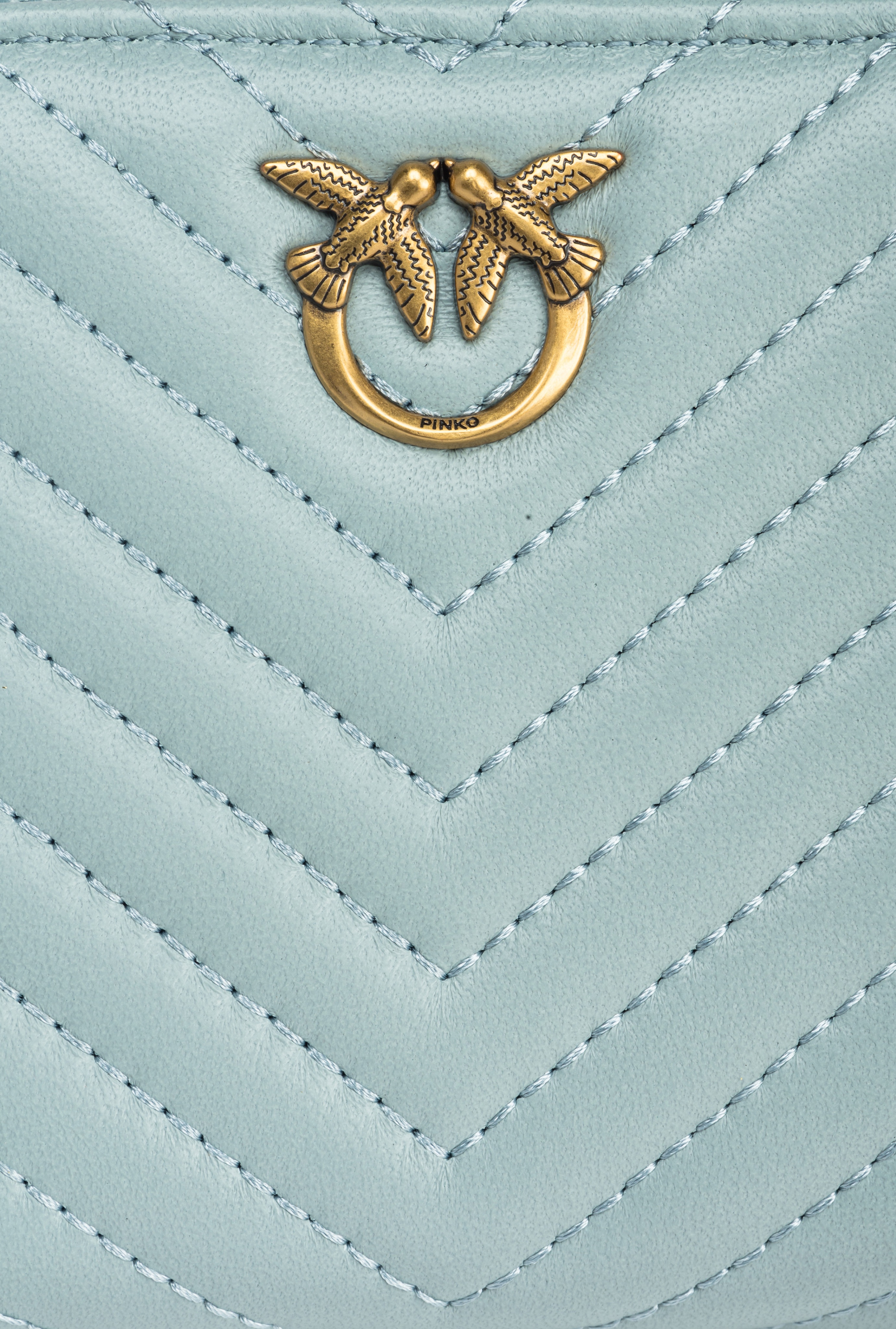 SQUARE QUILTED NAPPA LEATHER ZIP-AROUND PURSE - 5