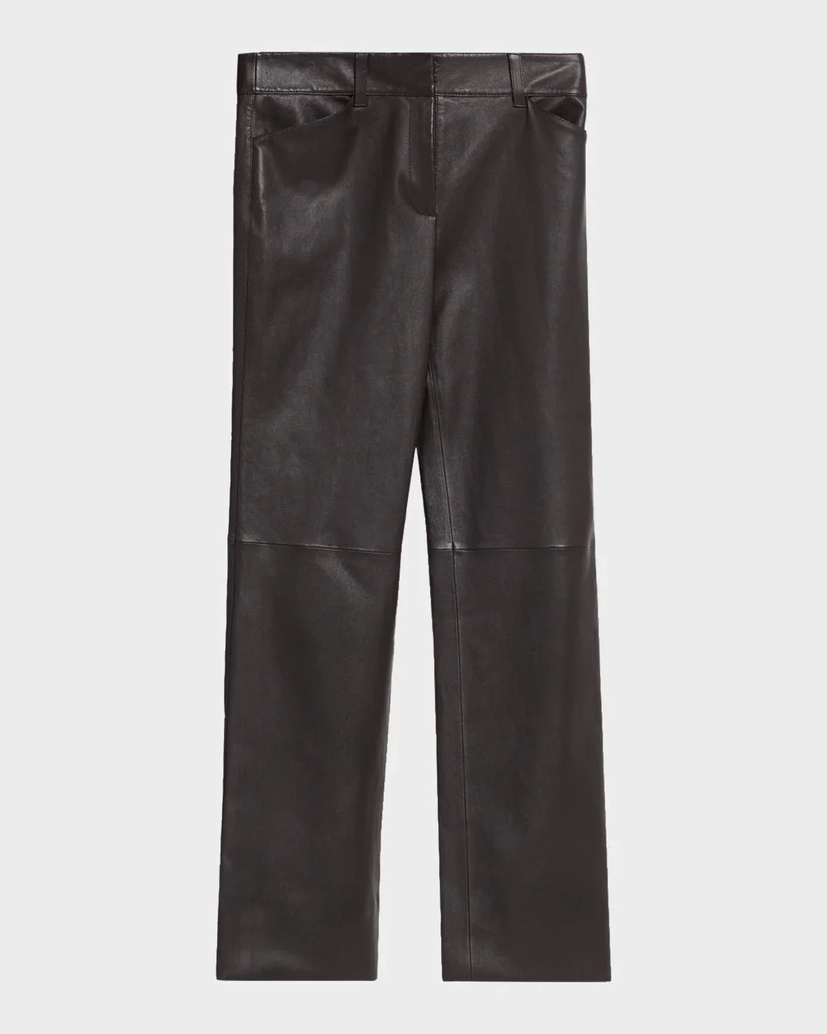 Bond Straight-Leg Leather Pants - 1