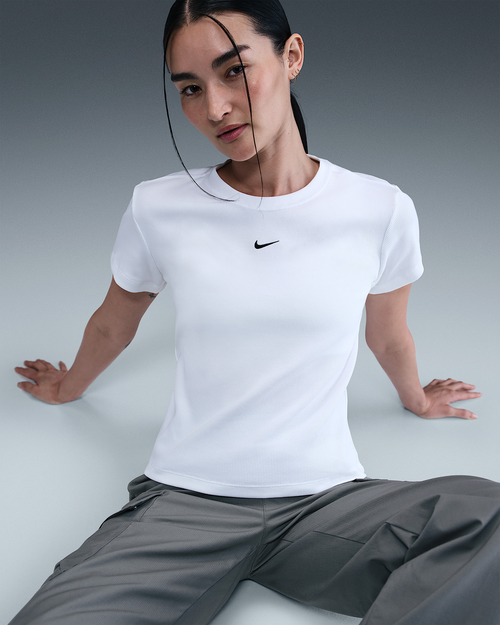 Nike Sportswear Women's Tight Ribbed Short-Sleeve T-Shirt - 3