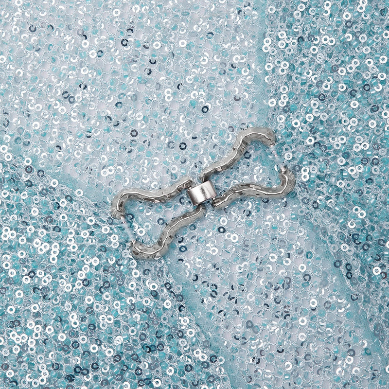 Blue Beaded Tie Cardigan 4