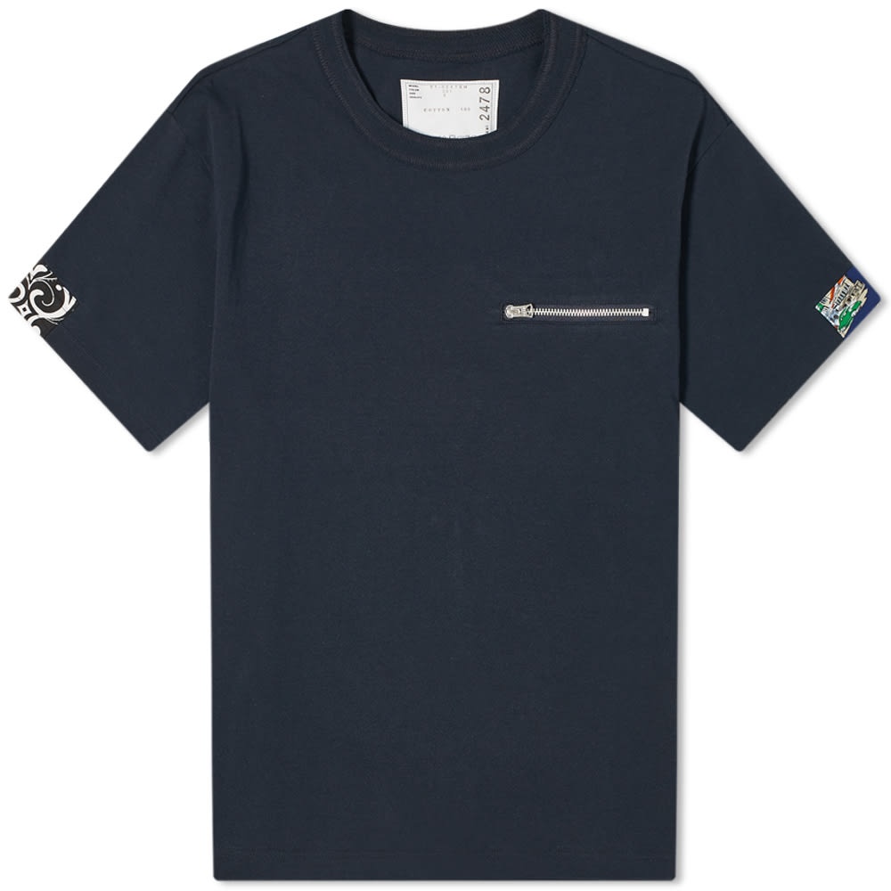 Sacai x Pendleton Archive Print Mix Tee - 1