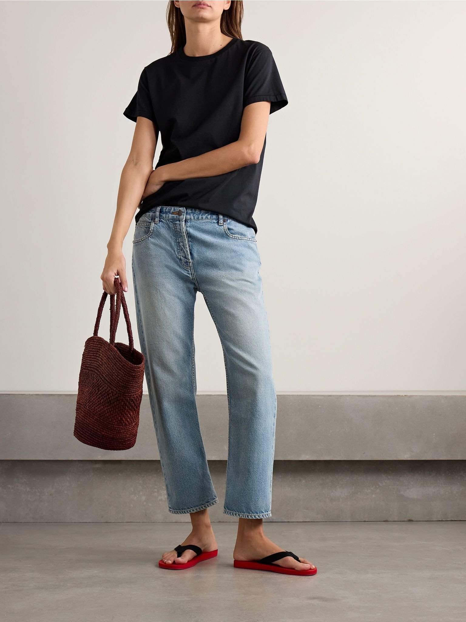 Riaco mid-rise slim-leg jeans Light denim - 2