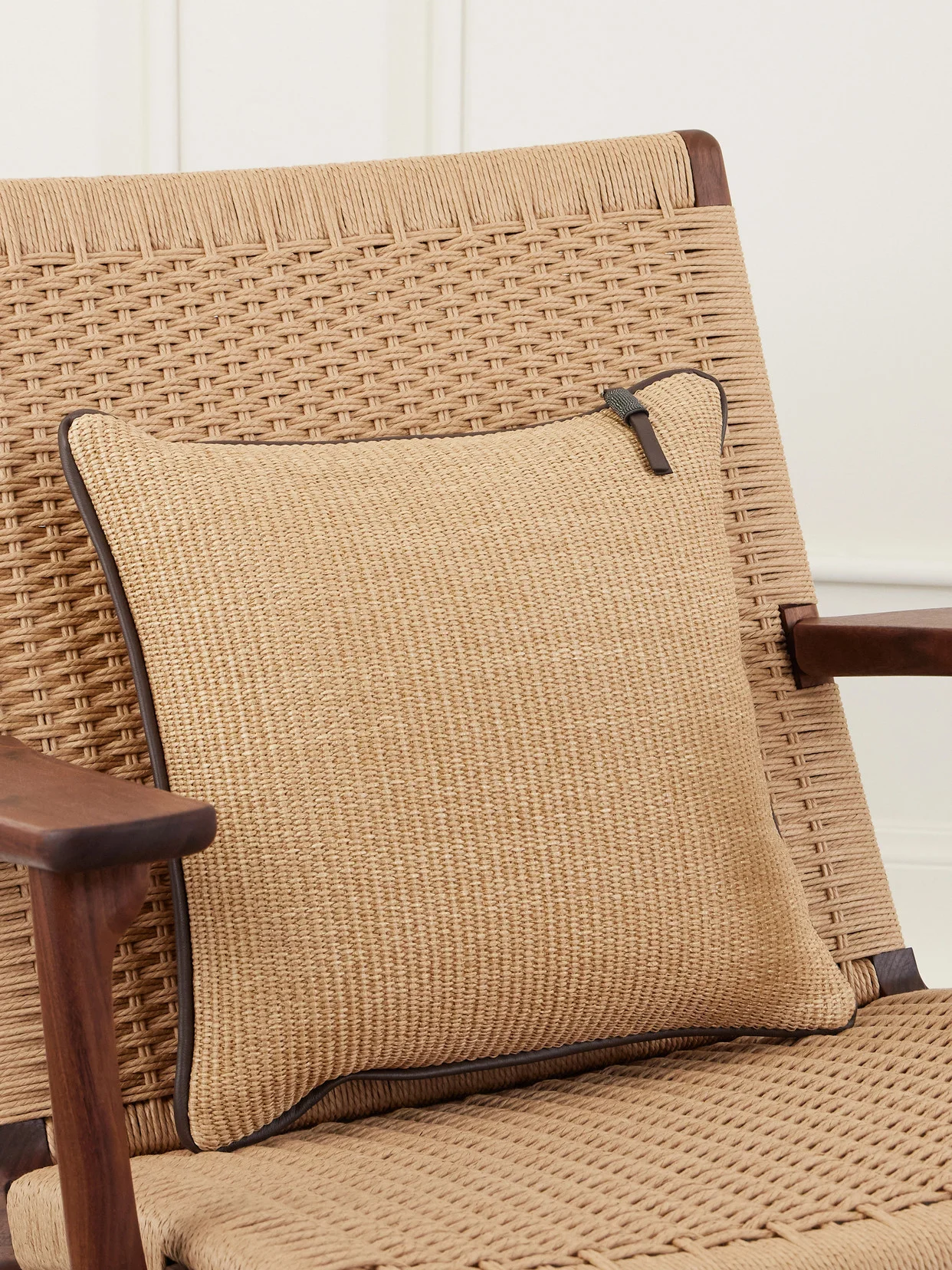 Raffia-effect Cushion - 1