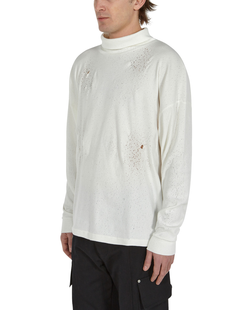 DISTRESSED ROLL NECK - 3