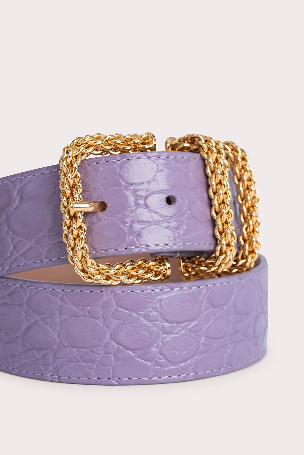 Katina Purple Haze Circular Croco Embossed Leather - 3