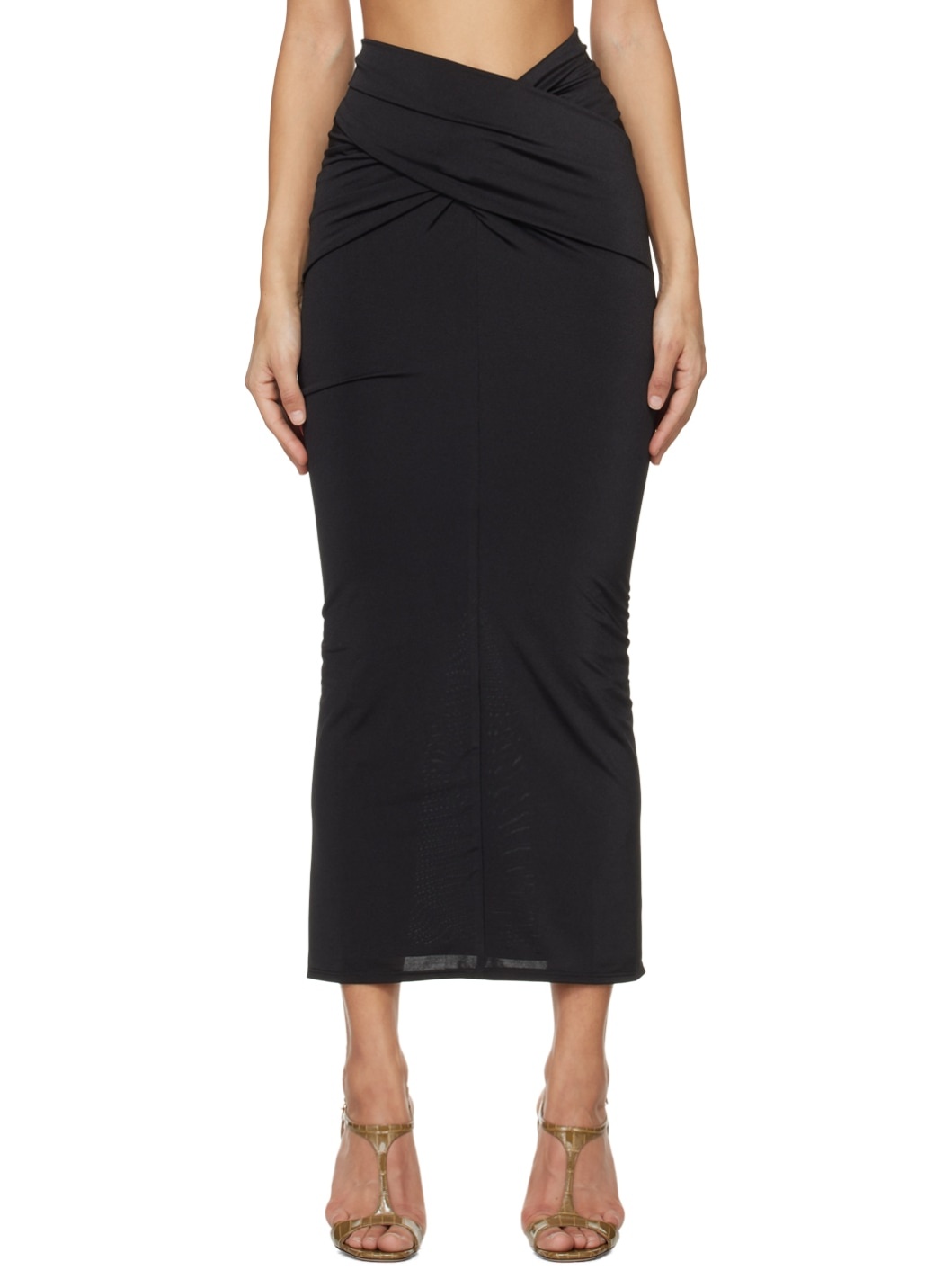 Black Berretta Maxi Skirt - 1