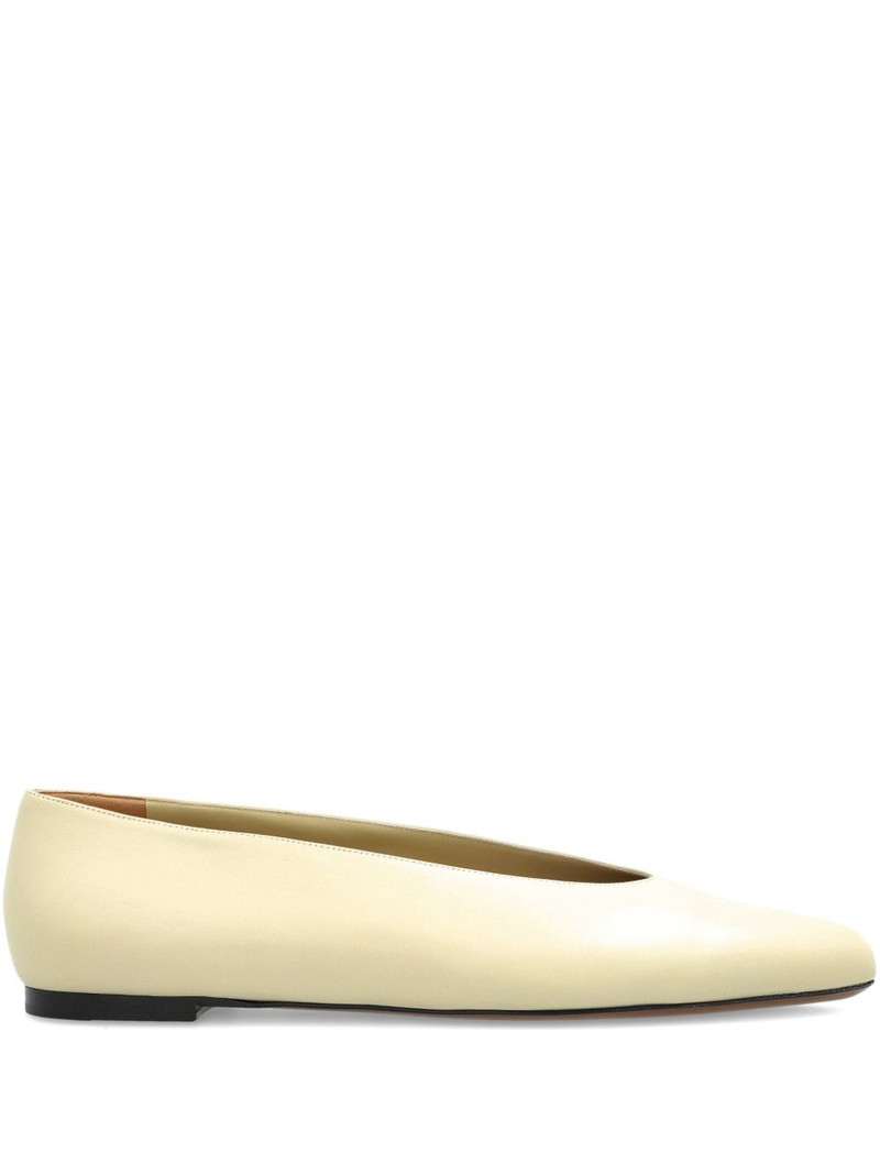 Beid pointed-toe leather ballet flats 1