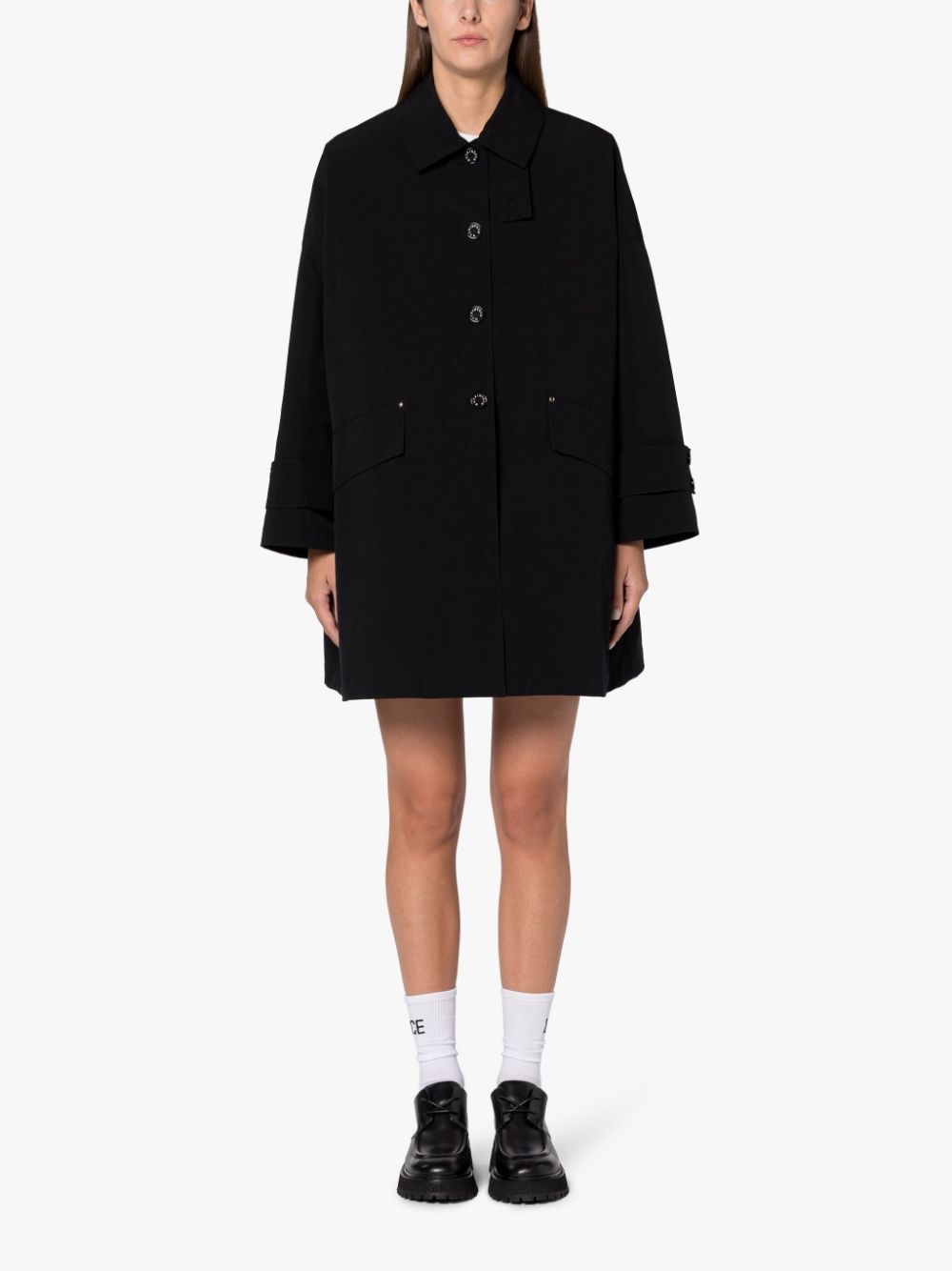 HUMBIE BLACK ECO DRY OVERCOAT - 3