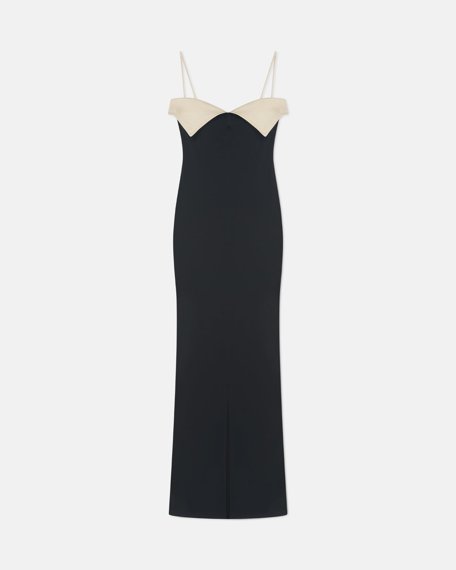 Crisp Satin Dress - 1
