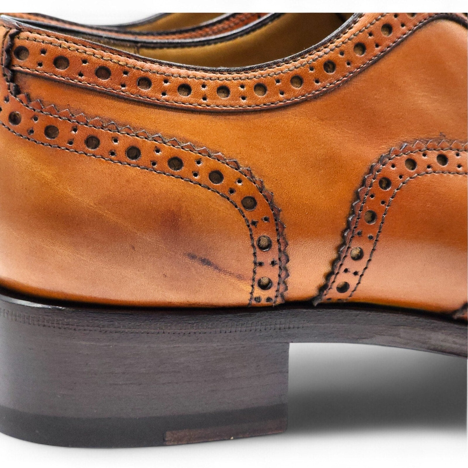 Christian Louboutin Brogue Leather Oxford Shoes Brown EU 39 US 6 - 6