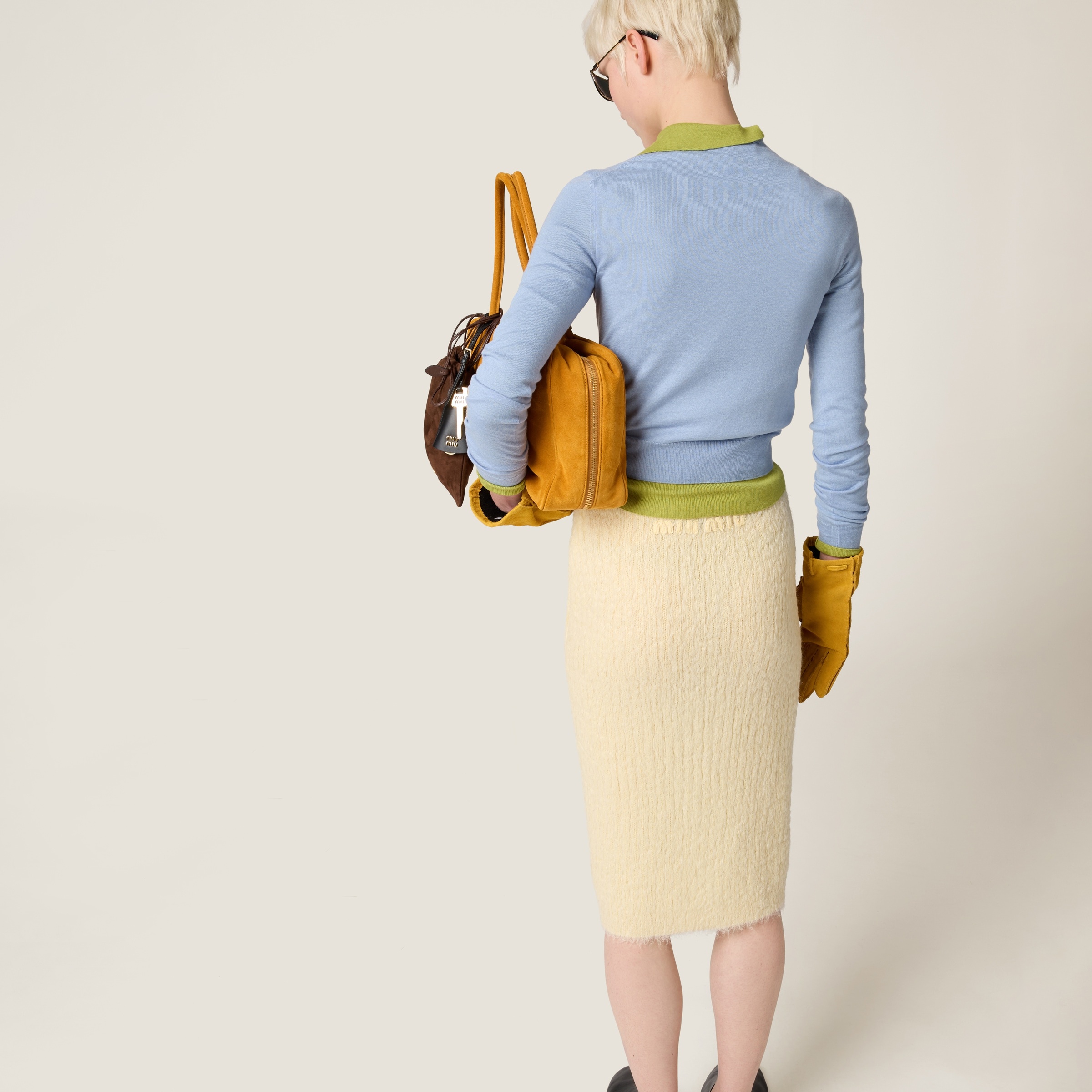 Silk and cashmere V-neck sweater - 3