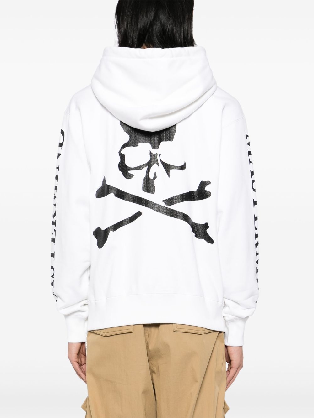 logo print hoodie - 4