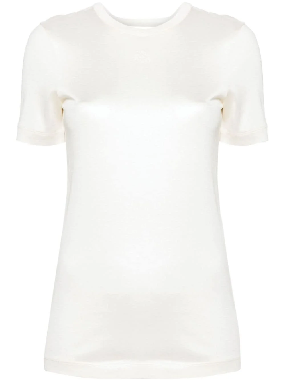 Anagram-embroidered knotted T-shirt - 1