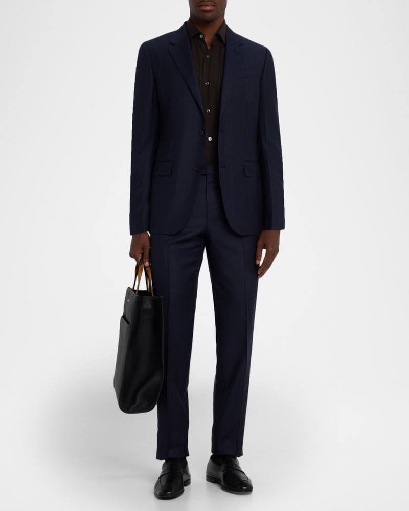 ZEGNA Men's Trofeo Wool Tonal Stripe Two-Piece Suit outlook