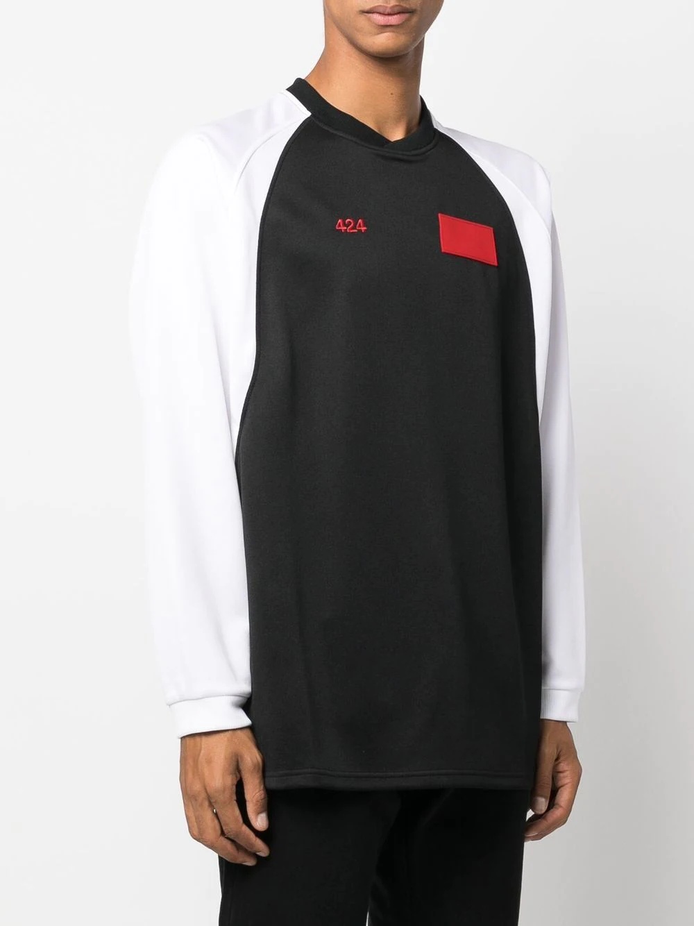 chest-logo crew-neck sweatshirt - 3