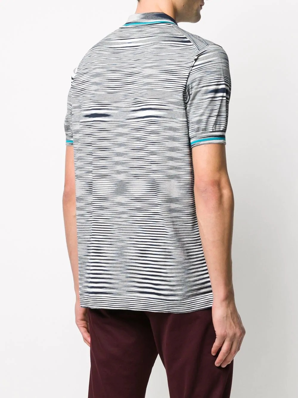 striped polo shirt - 4