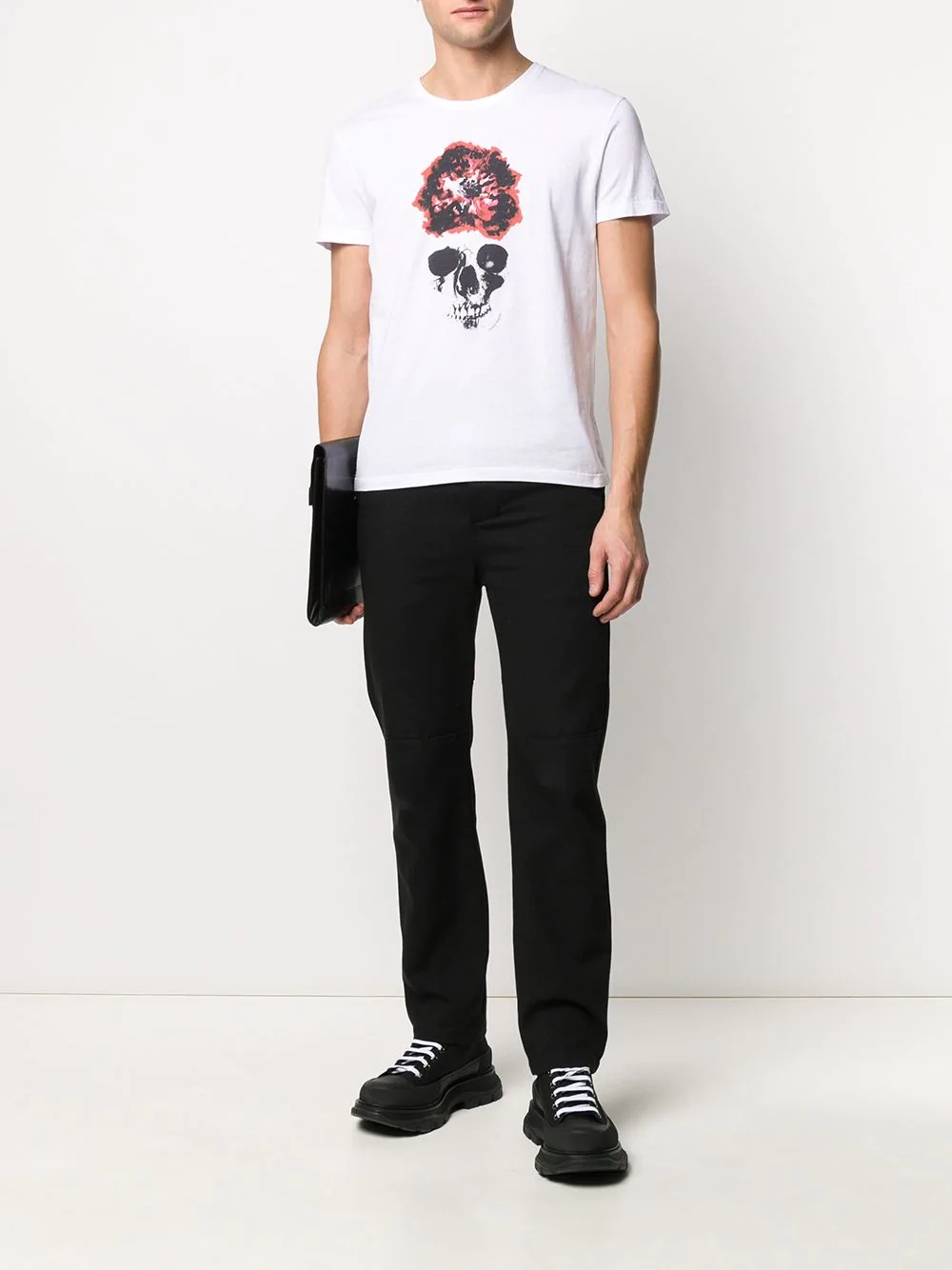 graphic skull print T-shirt - 2