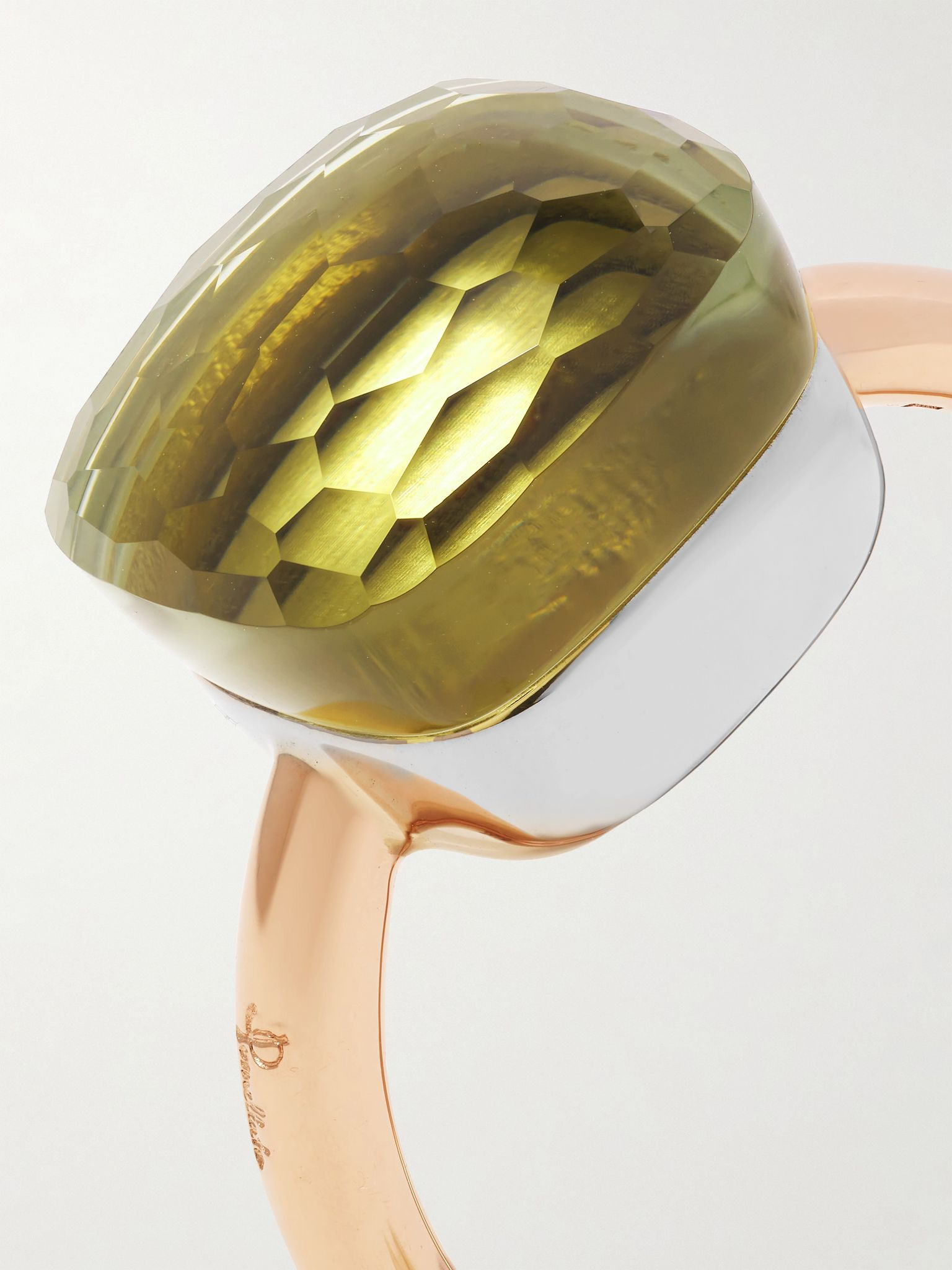 Nudo Maxi 18-karat rose gold prasiolite ring Gold - 4