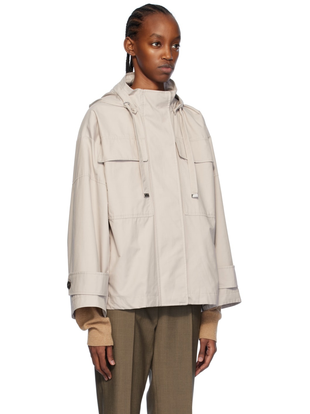 Beige Strench Jacket - 2