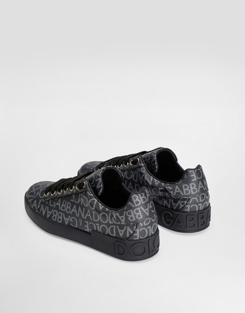 Dolce & Gabbana Coated jacquard Portofino sneakers outlook