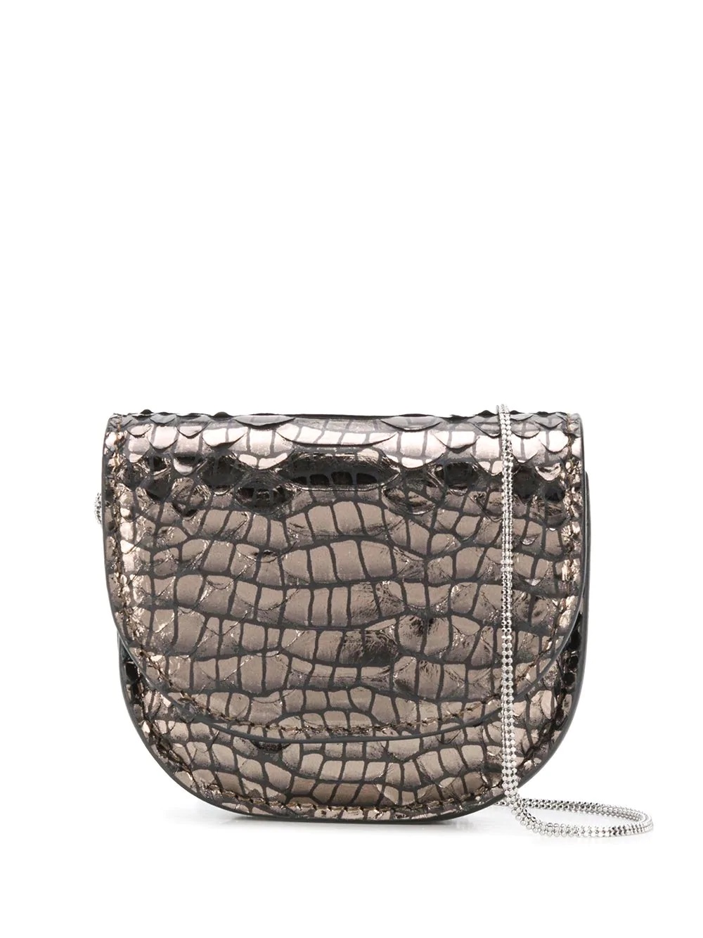 crocodile-effect mini bag - 1