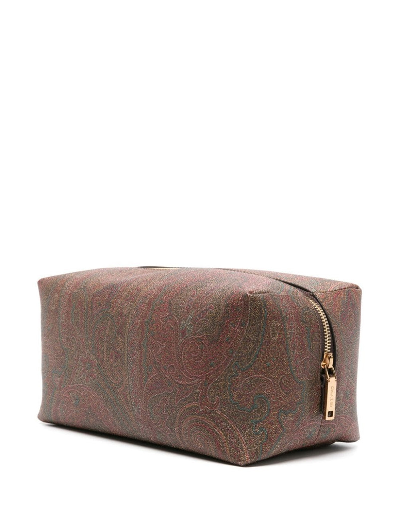 Etro Pegaso-embroidered paisley-print wash bag outlook
