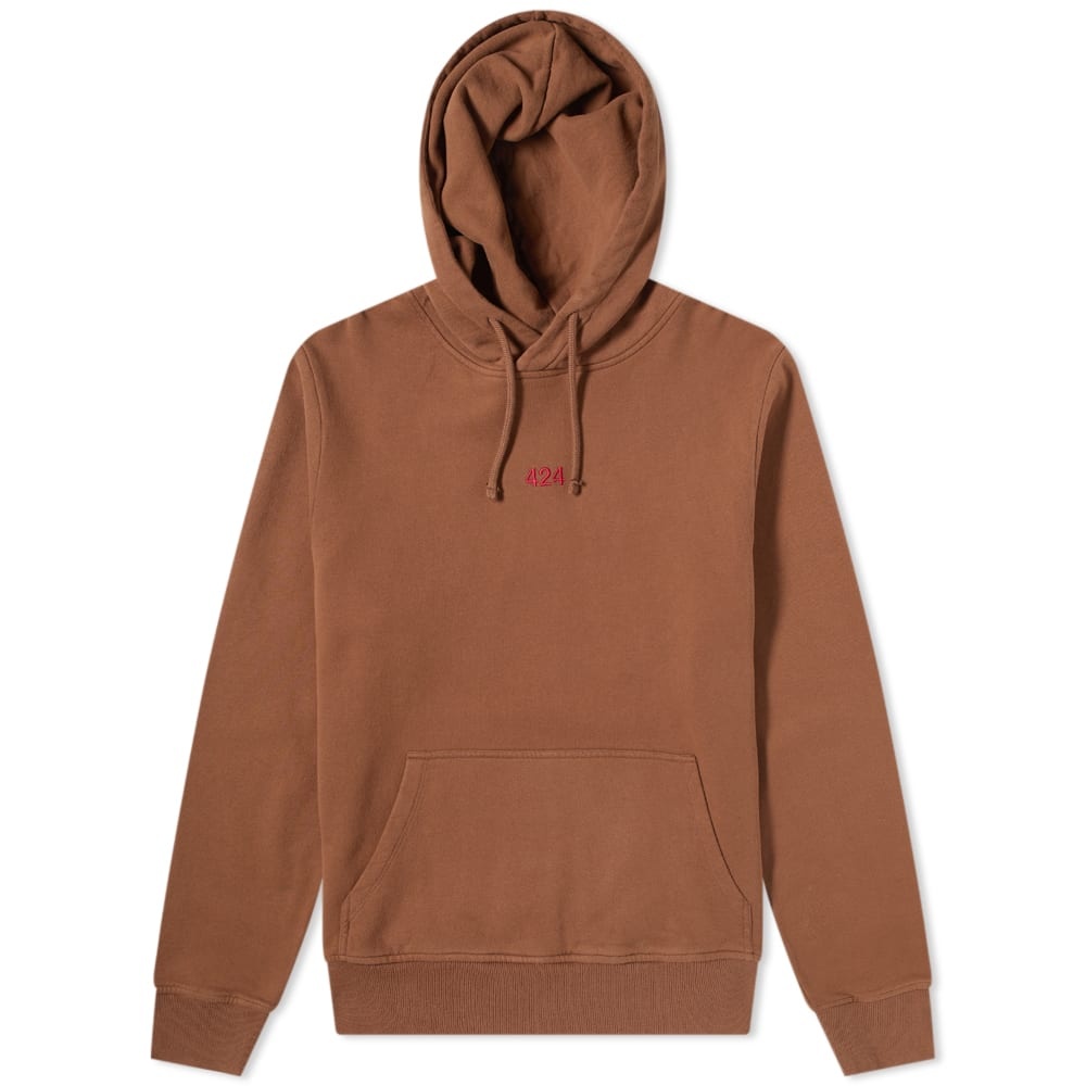 424 Alias Red Logo Popover Hoody - 1