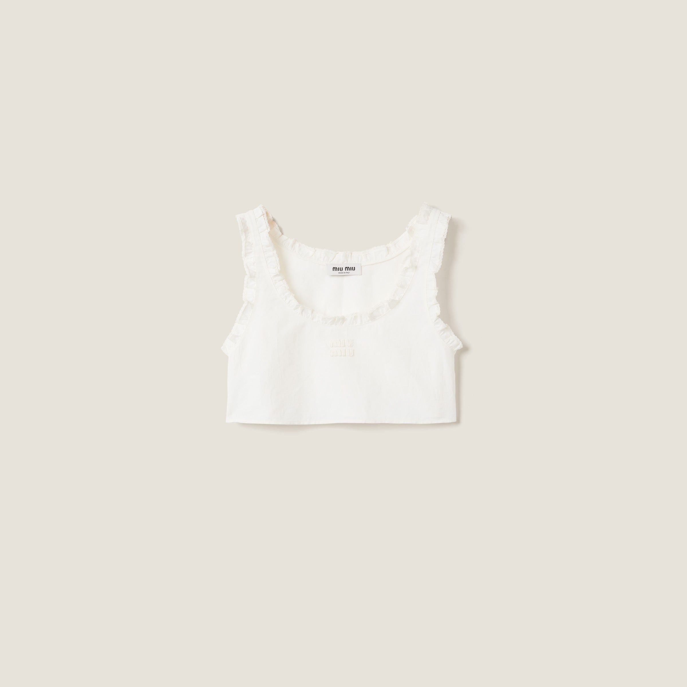 Slubbed canvas top - 1