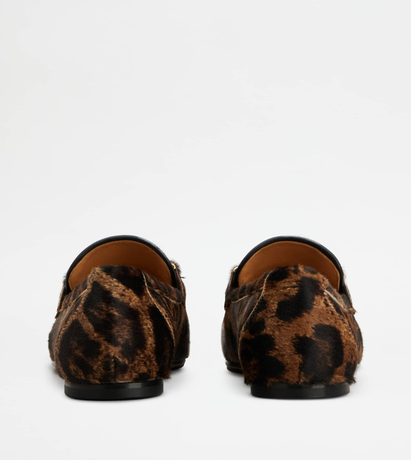 Tod's LOAFERS IN PONY EFFECT LEATHER - BROWN, BLACK outlook