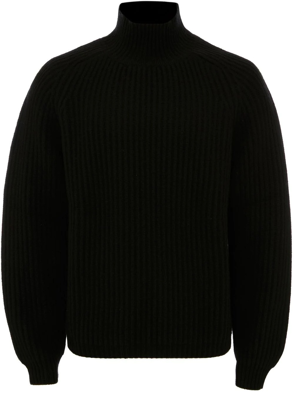 ribbed-knit roll neck jumper - 1