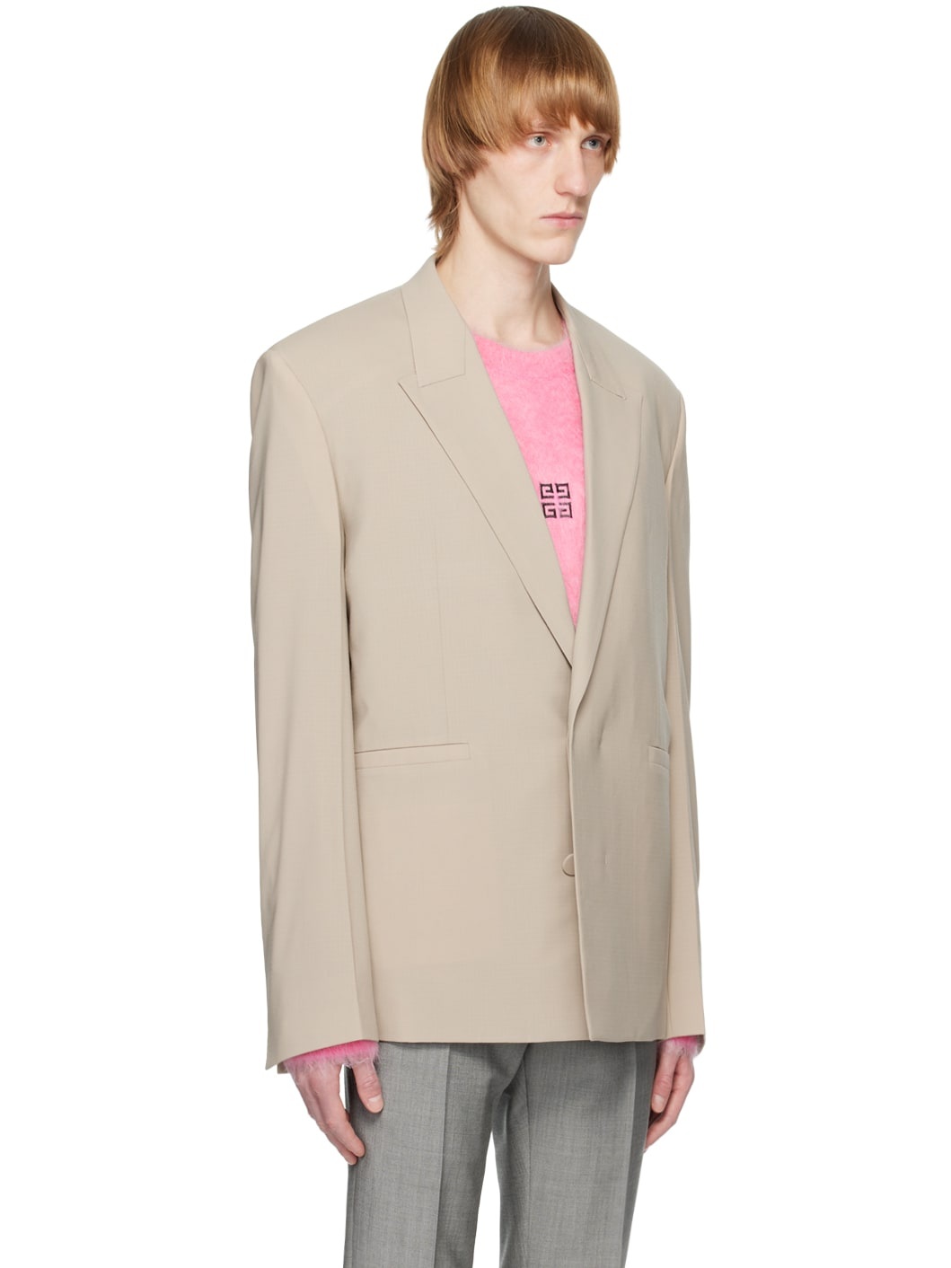 Gray Oversized Blazer - 2