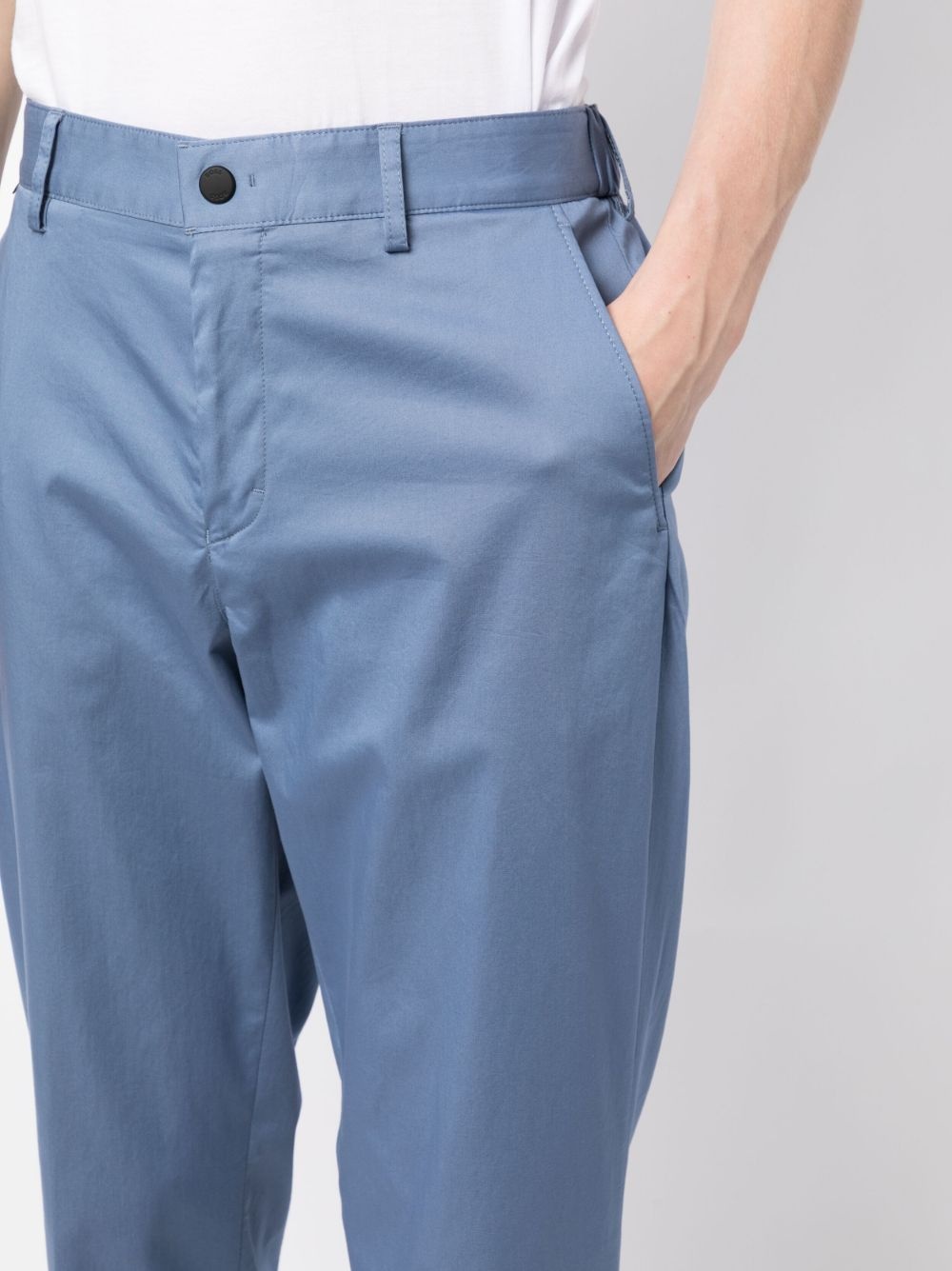 logo-patch tailored trousers - 5