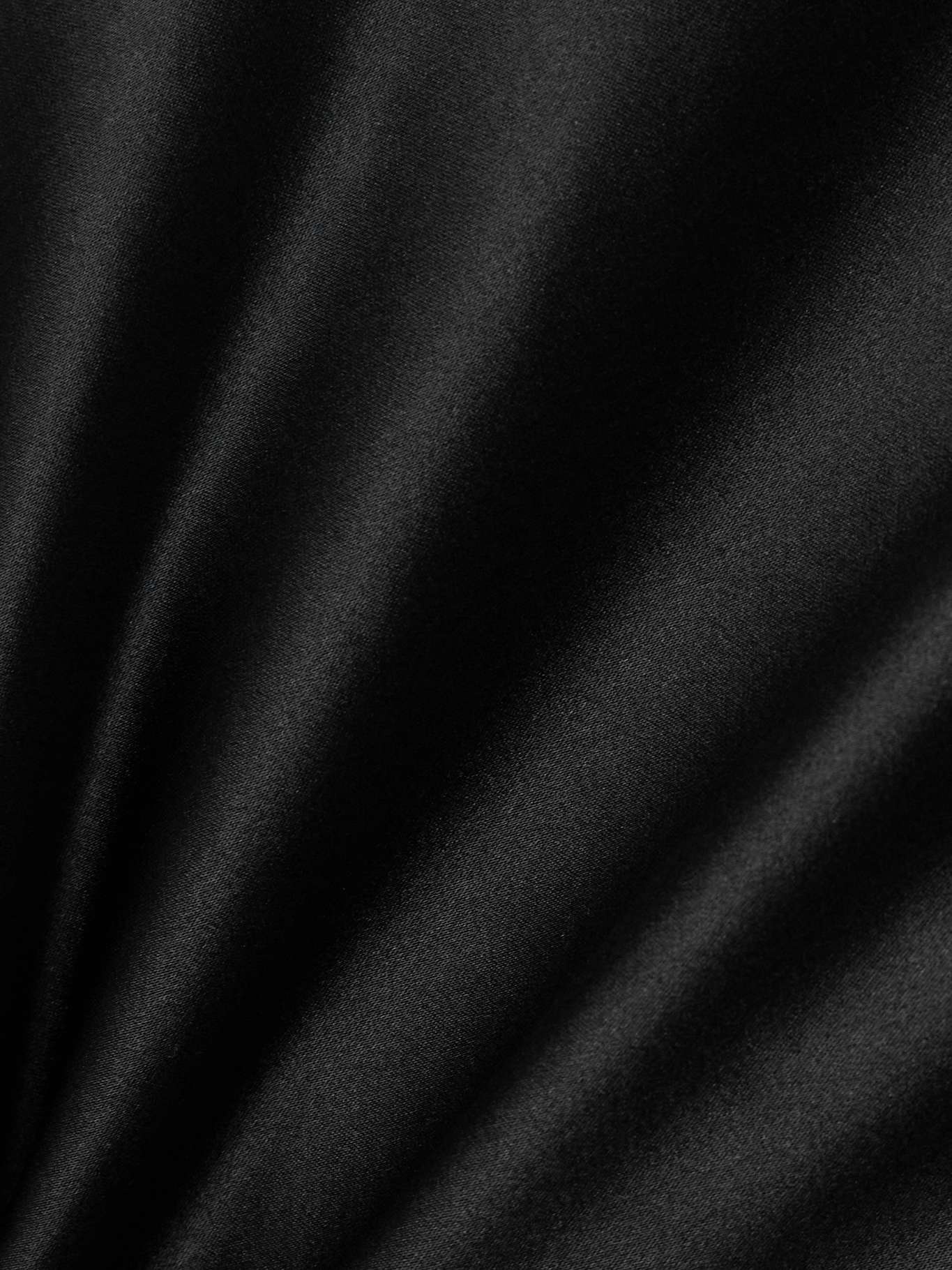 Stretch-silk satin skirt Black - 5