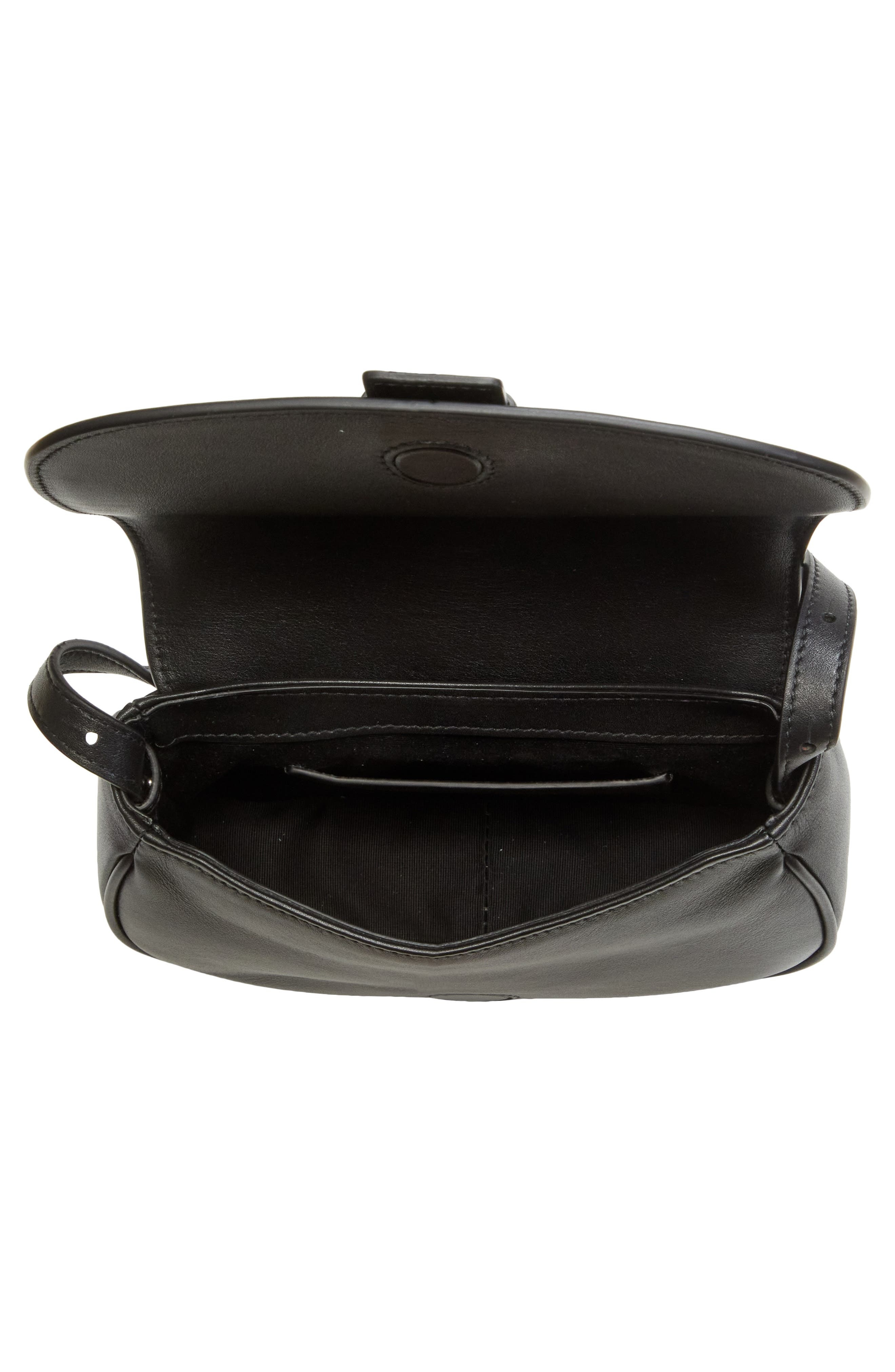 McQueen Mini T-Bar Shoulder Bag in Black/Silver at Nordstrom - 5