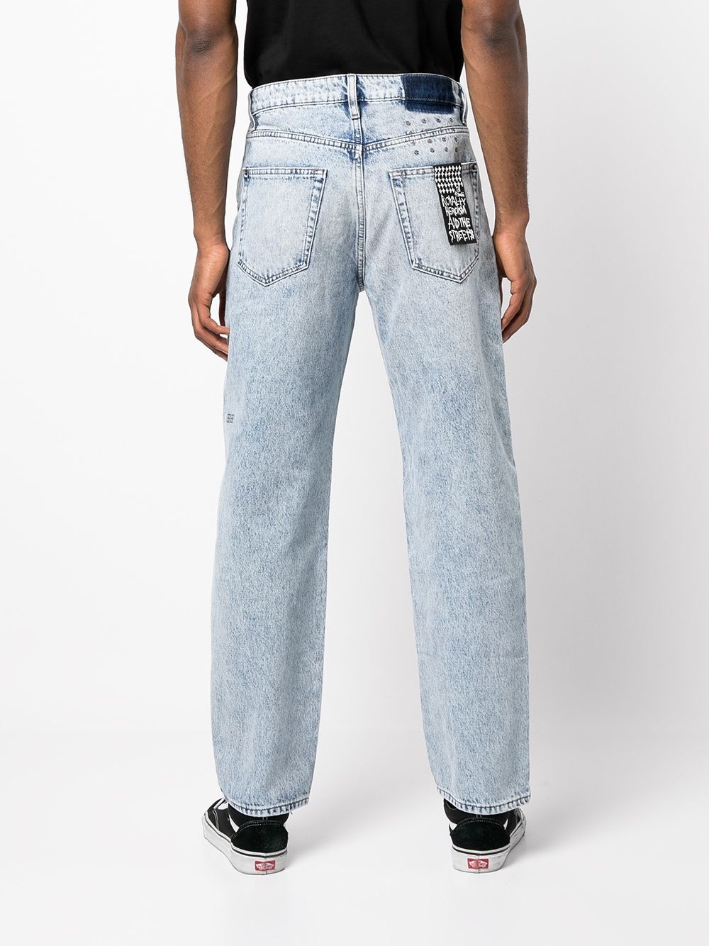 acid-wash denim jeans - 4