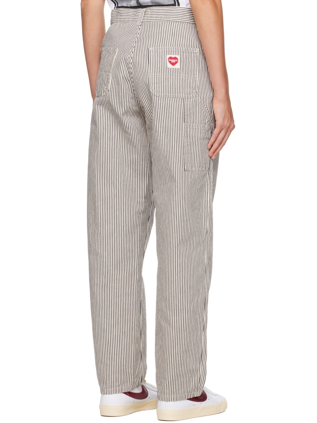White & Navy Terrell Jeans - 3
