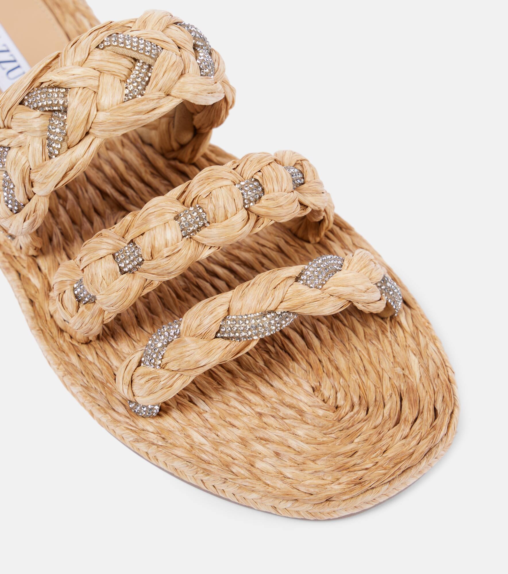 Costiera embellished raffia sandals - 6