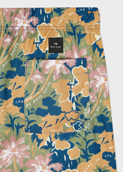 Paul Smith 'Eyes On The Sky' Print Lyocell-Cotton Shorts outlook