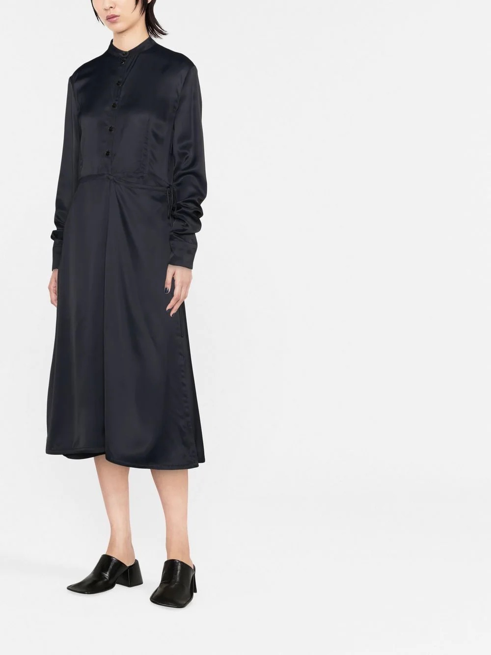 collarless midi dress - 2