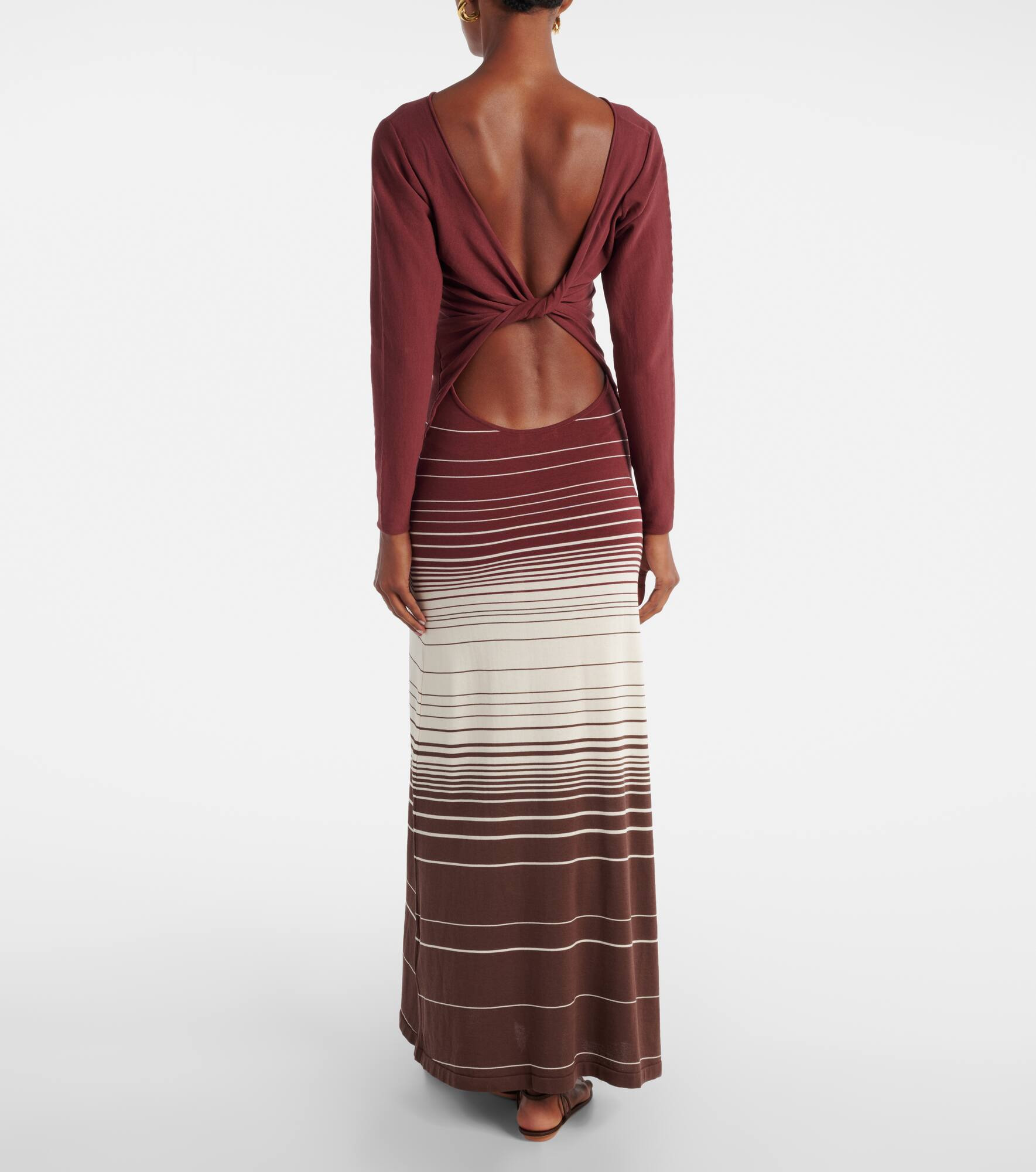 Idun striped cotton-blend maxi dress - 3