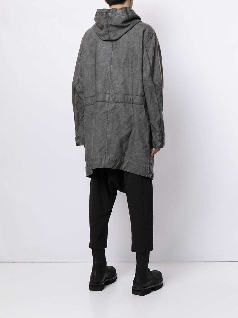 Hesitant Talmud hooded coat - 4