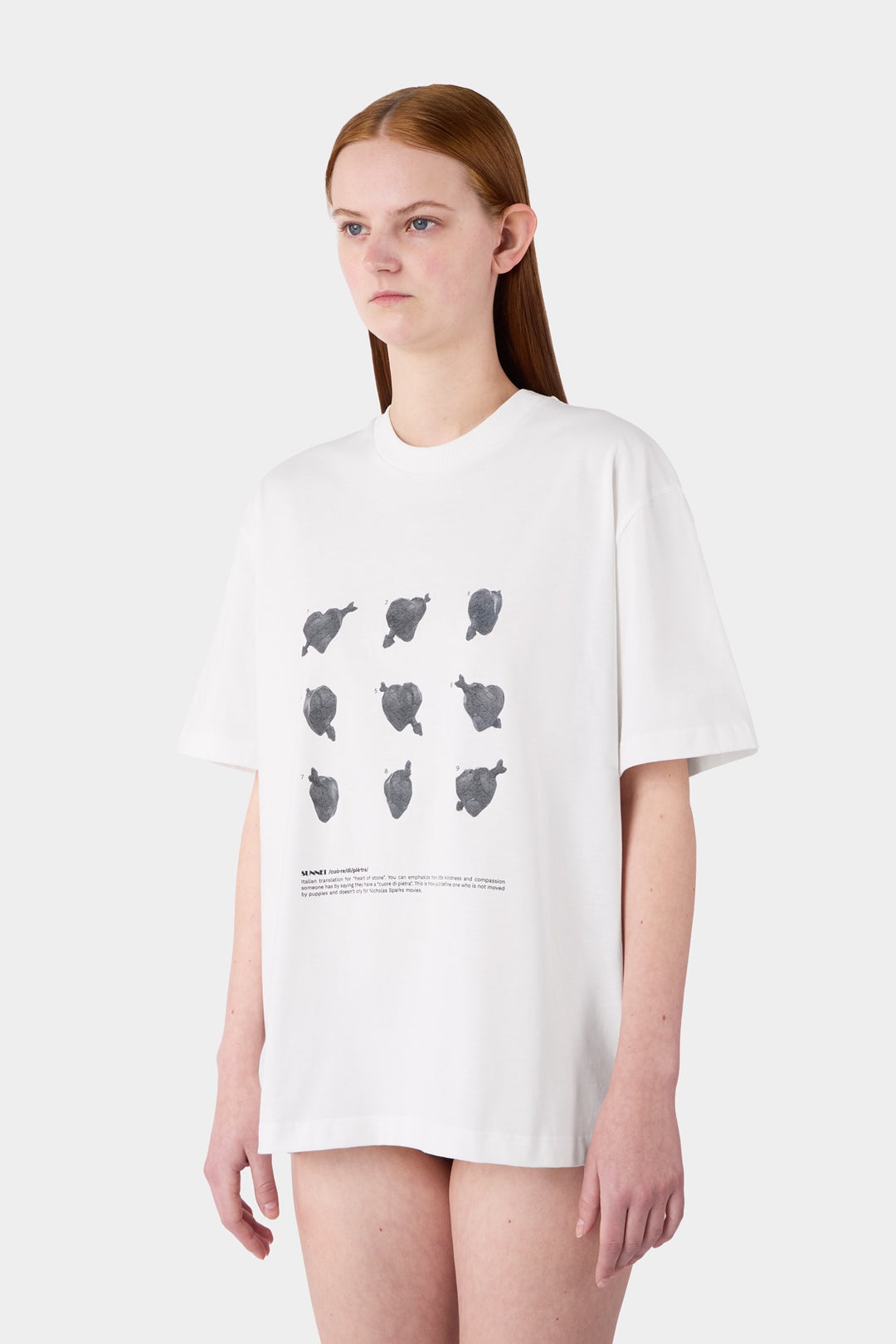 ''CUORI DI PIETRA'' T-SHIRT / off-white - 5