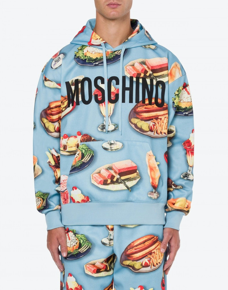 Moschino FOOD PRINT HOODIE outlook