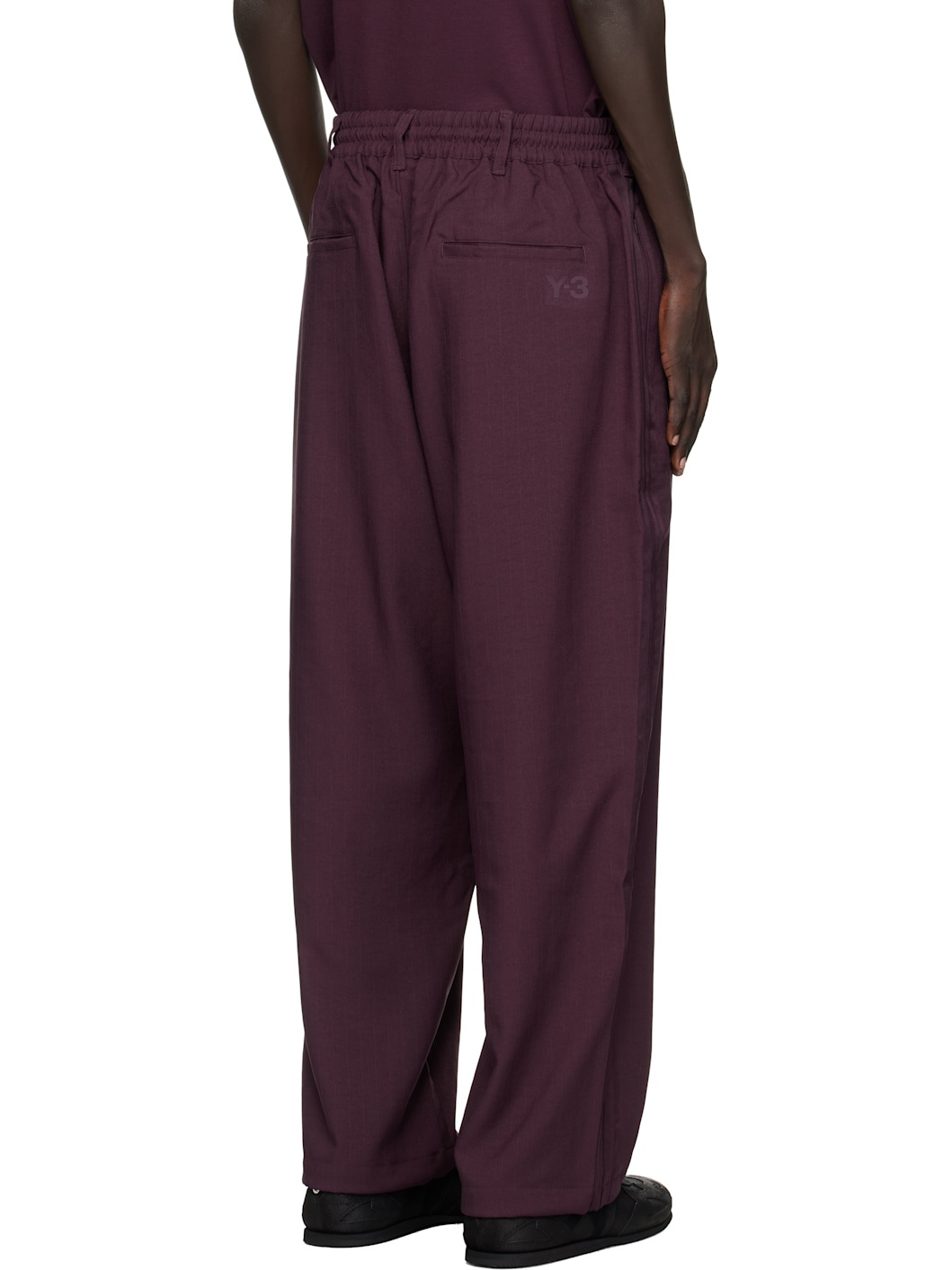 Burgundy Sport Uniform Track Pants - 3