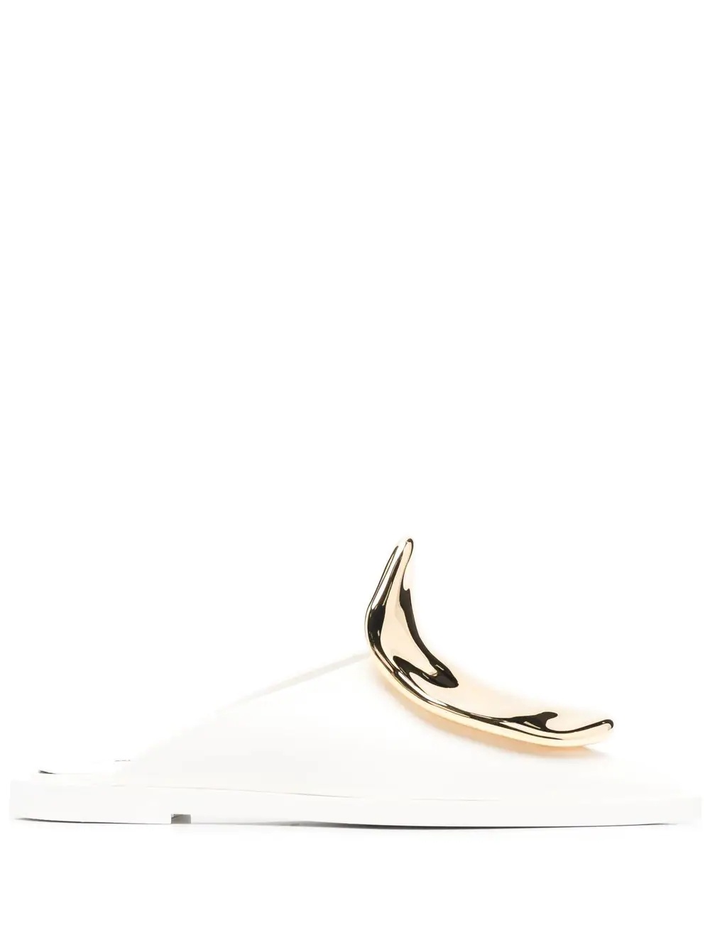 flat leather mules - 1
