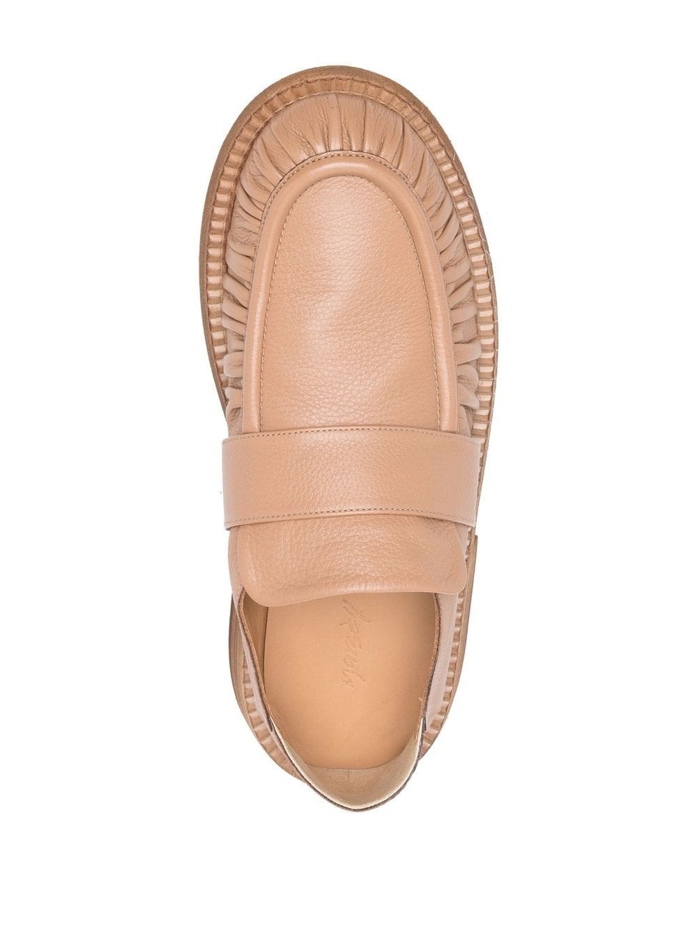 ruched-detail slip-on loafers - 6
