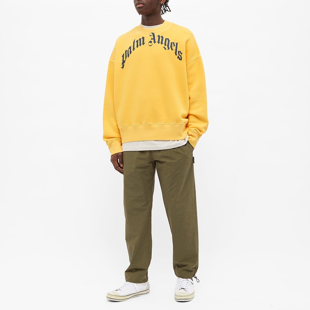 Palm Angels Vintage Wash Curved Crew Sweat - 5