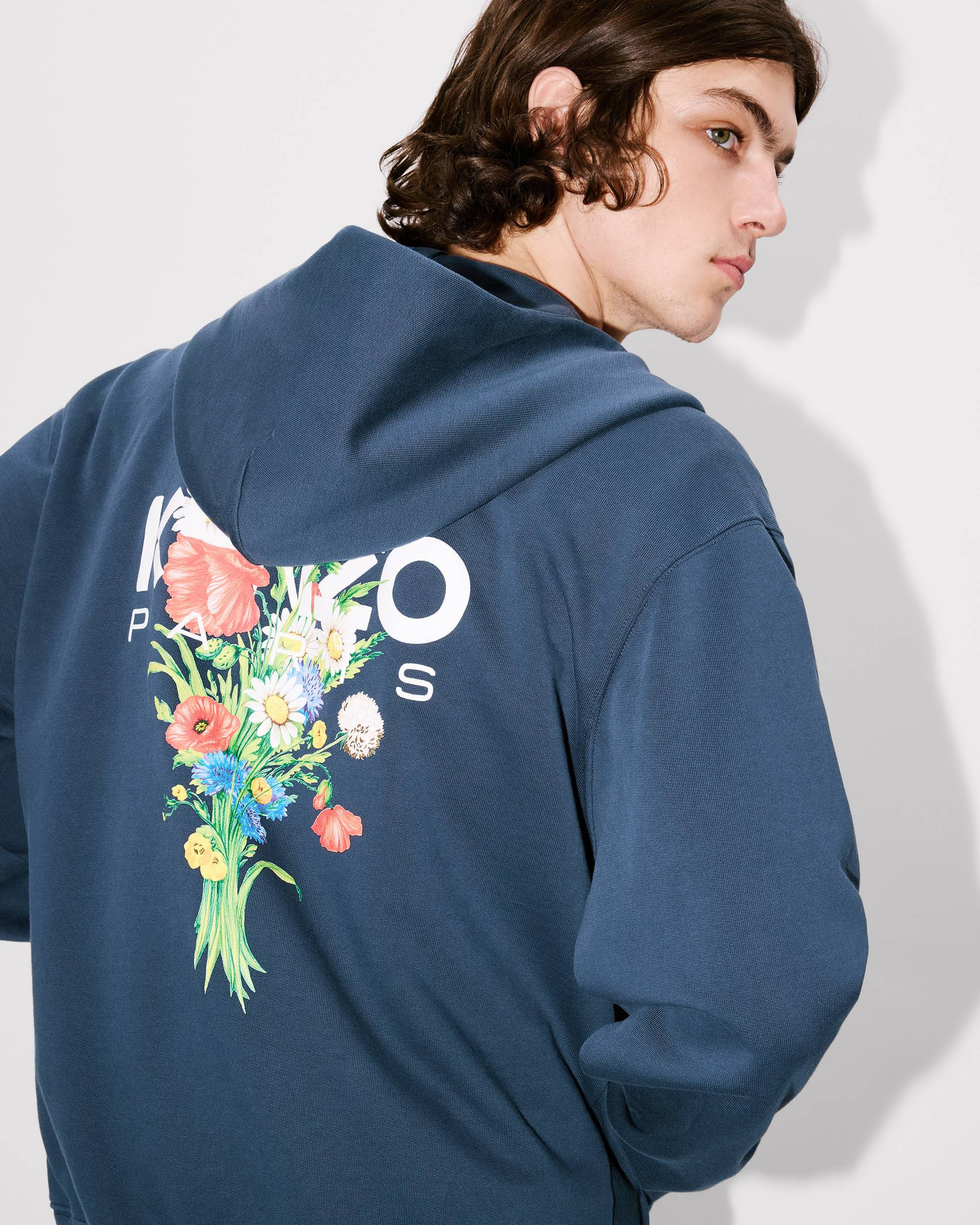 'KENZO Archive Bouquet' full-zip hoodie in cotton - 7